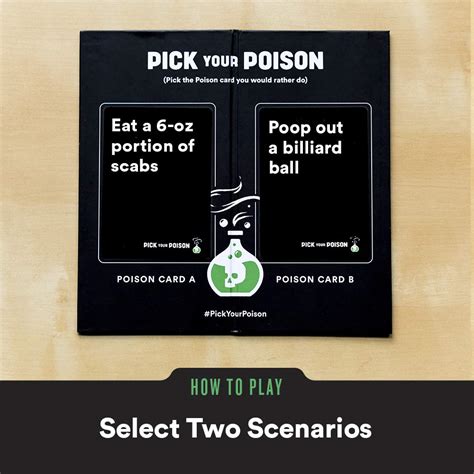 Pick Your Poison Adult Card Game The Would You Rather Adult Party