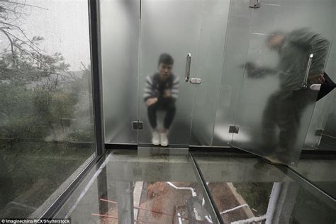 Chinese Ecological Park Opens Public Toilets Made Of Glass On Top Of