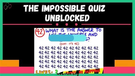 The Impossible Quiz Unblocked Play The Game Free Online