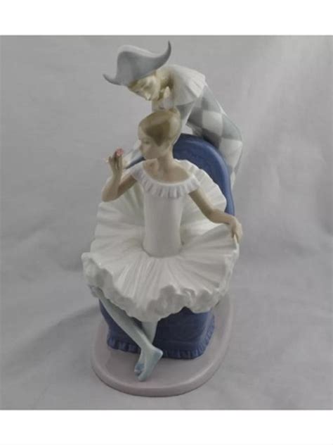 Nao By Lladro Dream Come True No384g Ballerina Jester Porcelain