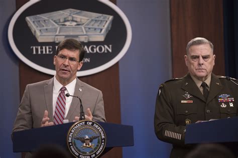 Esper Marks Eventful Year As Defense Secretary Us Department Of