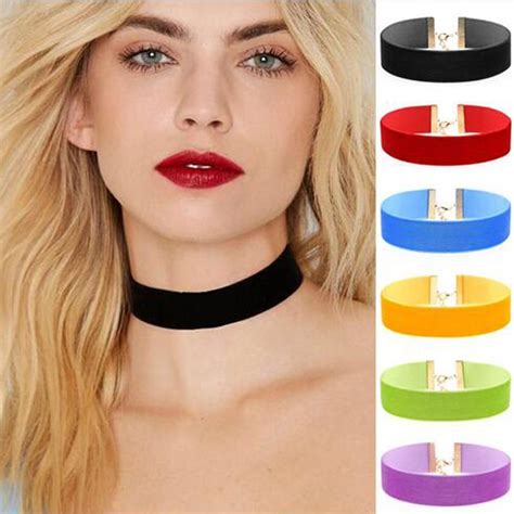 Hot Bijoux Sexy Harajuku Velvet Women Jewelry Gothic Choker