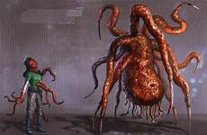 tentacle creature alien concept sci fi deviantart choose board creatures