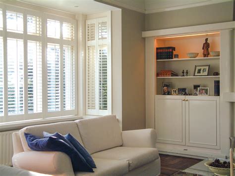 Bay Window Shutters Shutter Blinds For Square Curved Windows Uk