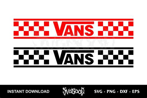 Checkered Vans Logo Svg