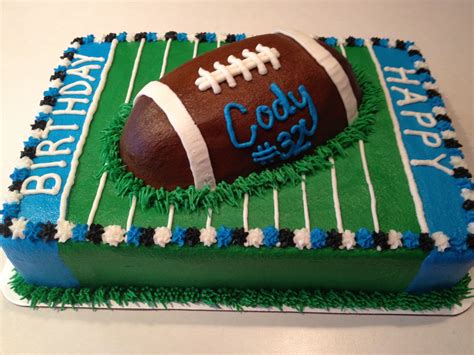 Cake is a sweet, baked dessert. football birthday cake image | Cakes Gallery
