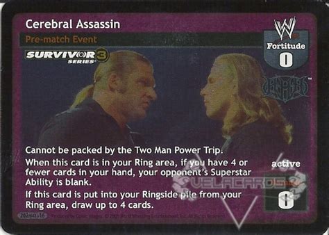 Cerebral Assassin Ss3 Wwe Raw Deal Superstars Triple H Velacards