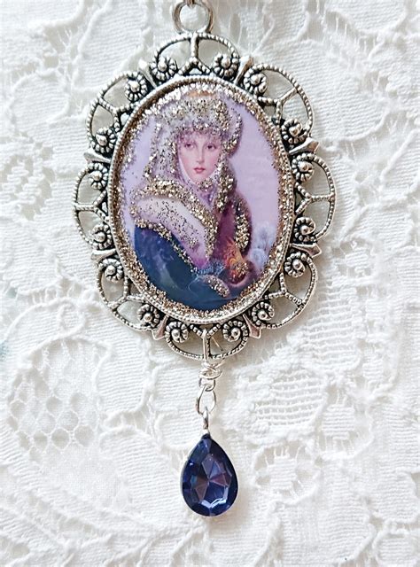 Necklace Empress Alexandra Last Czarina Of Russia On A Stroll Etsy