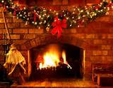 Xmas Fireplace Decorations Pictures