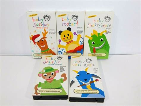 Lot 4 Baby Einstein Vhs Tapes Mozart Galileo Noah Macdonald Vgc Ebay