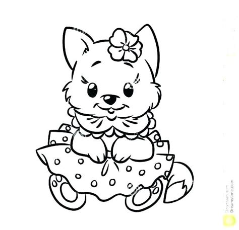 Puppy And Kitten Coloring Pages At Getdrawings Free Download