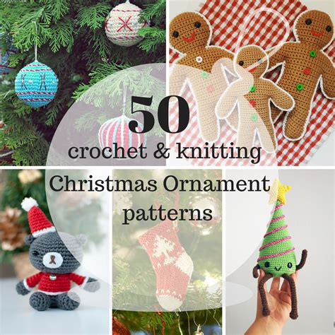 50 of the best crochet knitted christmas ornaments amiguru me
