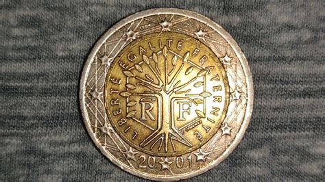 2001 Rare France 2 Euro Coin Youtube