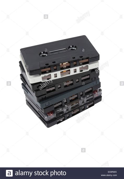 Stack Of Cassette Tapes Stock Photos And Stack Of Cassette Tapes Stock