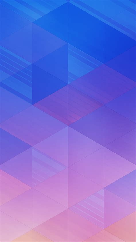 Download 1080x1920 Geometric Shapes Pink And Blue Triangles