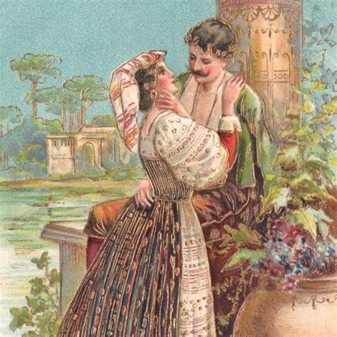 Vintage 1900s Man Woman Kiss In Love Romance Valentine Day Greeting Postcard 7 50 Picclick