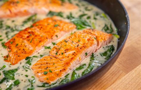 Creamy Dairy Free Dijon Salmon And Spinach Fit Men Cook