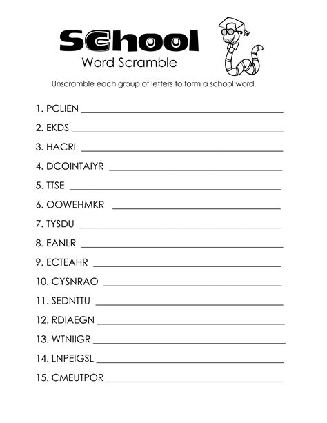 Word Scramble Puzzles To Print For Kids 101 Activity Easy Word