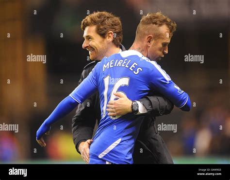 Chelseas Raul Meireles Right And Manager Andre Villas Boas Left