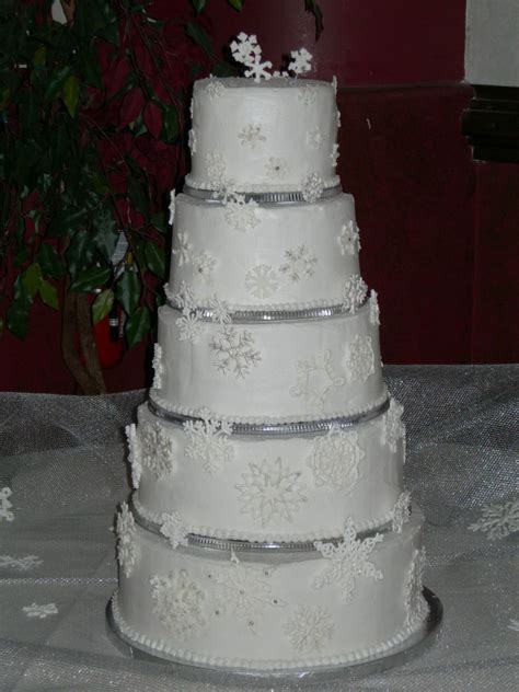 Snowflake Wedding Cake