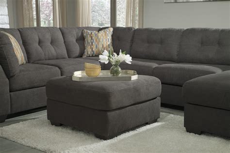 Ashley Delta City 4pcs Sectional In Steel Right Hand Facing