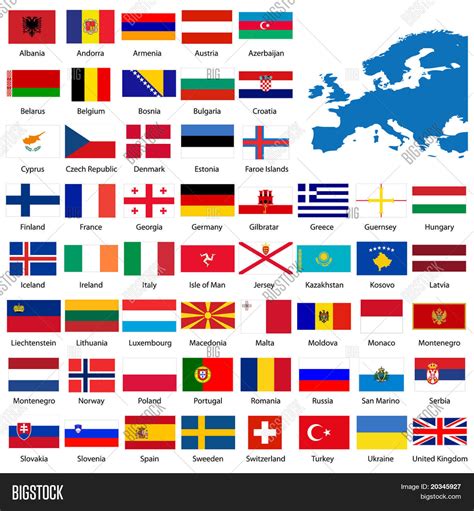 Country Flags With Names And Capitals Pdf Free Download European Images
