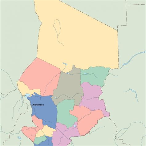 Niger Political Map Vector Eps Maps Eps Illustrator Map Vector Maps
