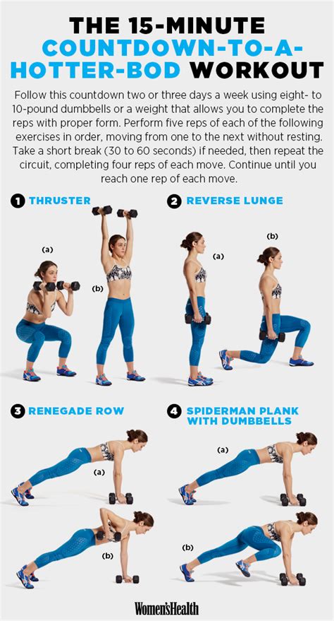 The Best 15 Minute Workouts For 2015 Womens Health Magazine Fitness