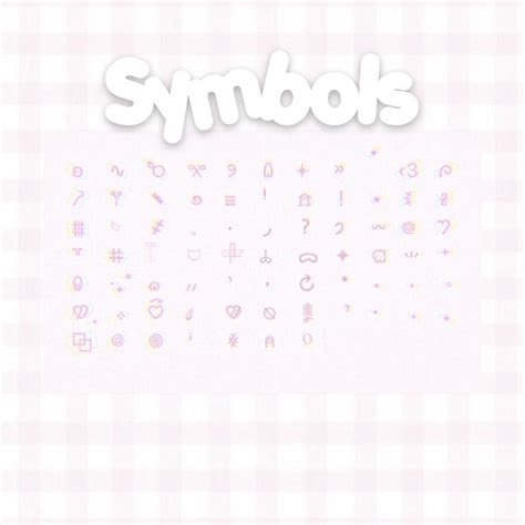 ⨳ ִֶָ ⠀࣪⋆ Aesthetic Symbols Pack 𓂅 Símbolos Palavras