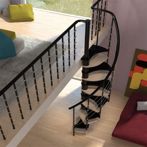 L00l Stairs Space Saver Spiral Staircase Type Trio 180°
