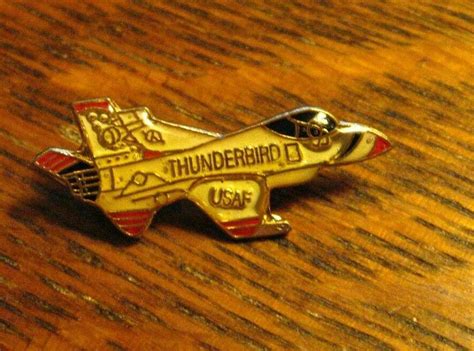 Thunderbird Usaf Lapel Pin Vintage United States Air Force Jet