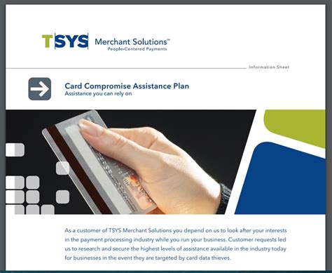 It can also offer the opportunity to enjoy peace of mind knowing that if your visa card is ever lost or stolen, assistance is only a phone keep in mind this program provides assistance only. TSYS Card Compromise Assistance Plan