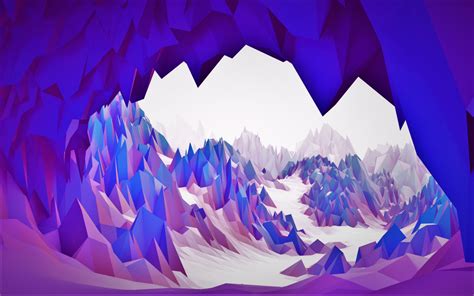 Wallpaper White Illustration Abstract 3d Purple Blue Cave Bright Flower Screenshot