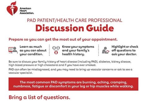 Symptoms Of Pad American Heart Association
