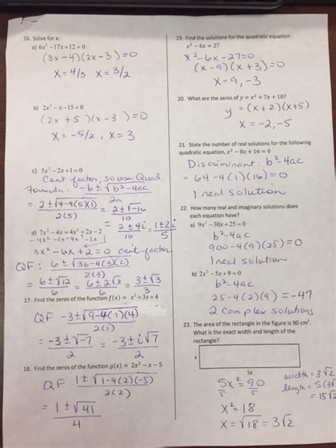 To input powers type symbol ^. Unit 4 Solving Quadratic Equations Answer Key Gina Wilson - Tessshebaylo