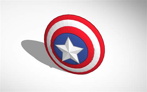 3d Design Captain Americas Shield Real Life Sized Tinkercad