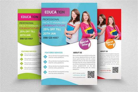Education Flyer Template By Psd Templates On Creativemarket Free