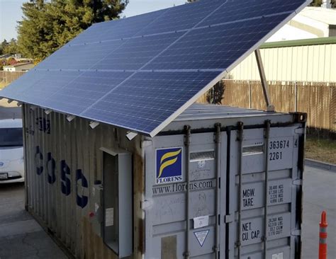 Check Out This Solarstorage Microgrid Housed In A Shipping Container Leed Points