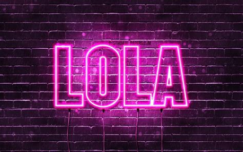 Download Wallpapers Lola 4k Wallpapers With Names Female Names Lola