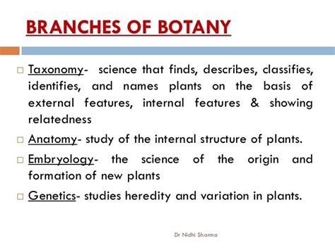 Botany An Overview