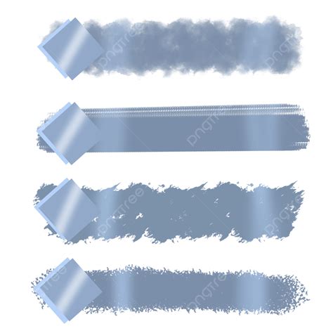 Blue Brush Stroke White Transparent Blue Brush Strokes Name Label