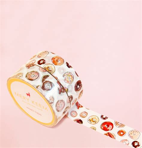 Yummy Donuts Washi Tape Masking Tape Korean Washi Tape Etsy