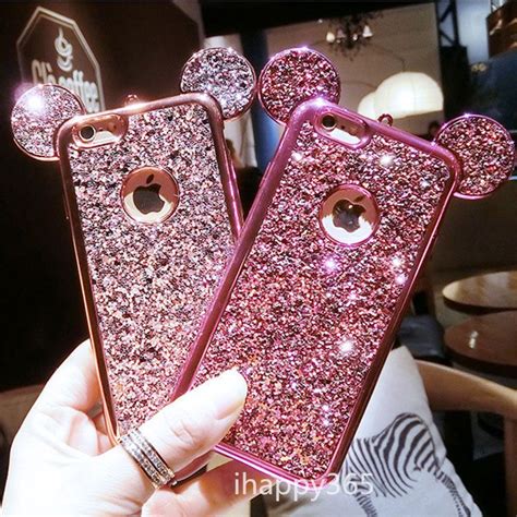 Bling Glitter Mickey Mouse Soft Case Cover For Iphone 5s 6