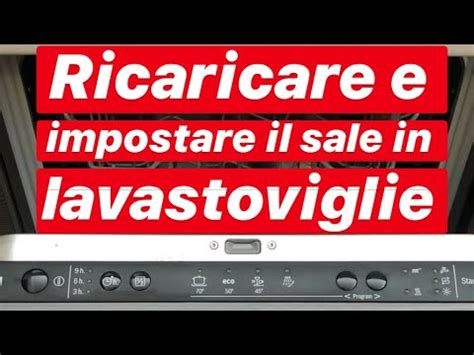 La lavastoviglie ha un sistema di addolcimento dell'acqua, per abbassare il livello di calcare. Come caricare e poi regolare il livello del sale nella ...