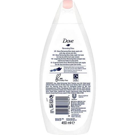 Dove Renewing Glow Body Wash With Pink Clay For Renewed And Revived