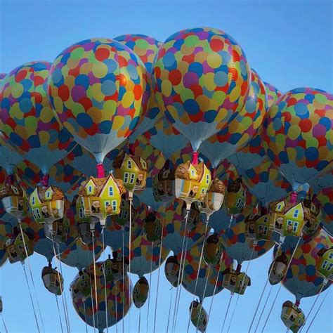The Up Balloons From Disneyland During Pixar Fest Up Balloons