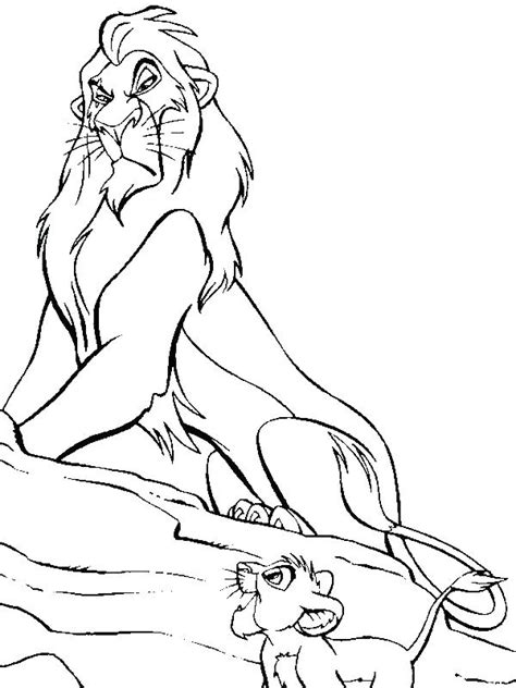 Lion King Scar Coloring Pages At Free Printable