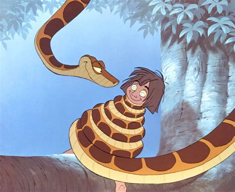 Fortunately, kaa will help him. THE JUNGLE BOOK, Kaa, Mowgli, 1967, (c)Walt Disney ...