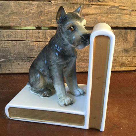 Vintage Ceramic Scottie Dog Bookend Etsy Dog Bookends Scottie Dog