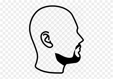 Bald Head Silhouette Bald Man Avatar Simple Icon Royalty Free Vector